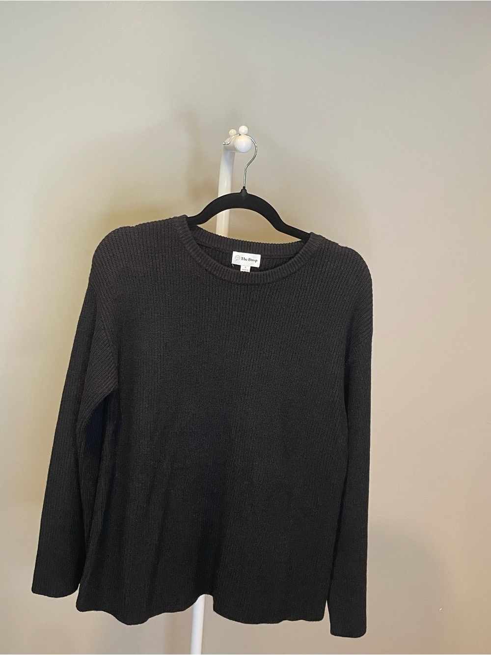 The Drop Women's Black Crewneck Sweater - Small